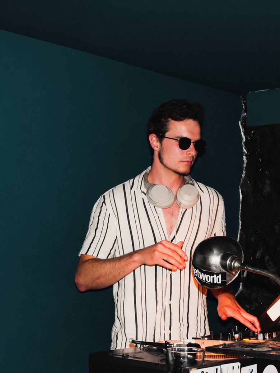 Owen Joxef behind the decks